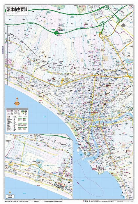 マップルの都市地図 静岡県 沼津市（表面）を印刷販売マップル地図プリント