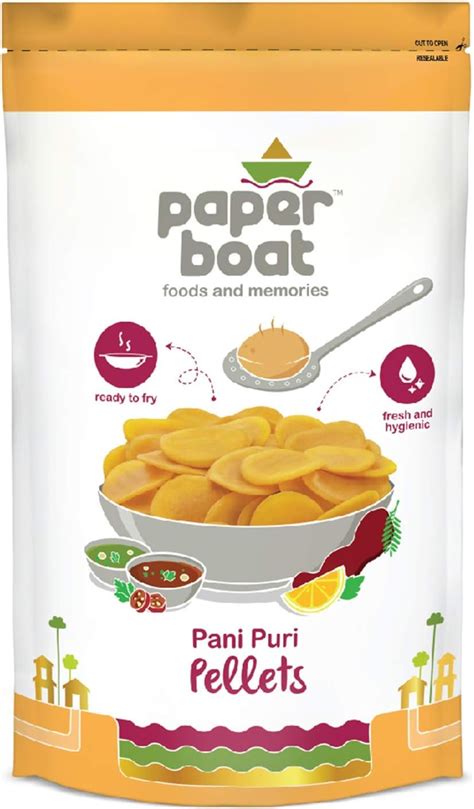 Paper Boat Pani Puri Pellets Ready To Fry No Added Colours And