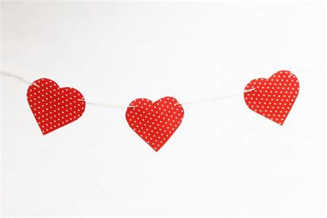 Printable Heart Garland