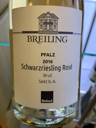 Breiling Schwarzriesling Rosé Sekt Brut Vivino US