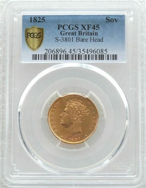 George Iv Gold Full Sovereign Coin Pcgs Xf