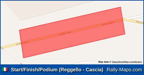 Karte Start Ziel Podium Reggello Cascia Rally di Reggello e Città