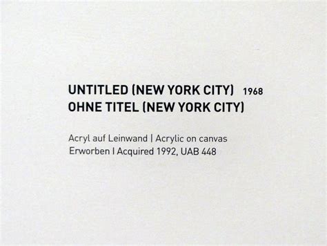 Ohne Titel New York City Cy Twombly 1968