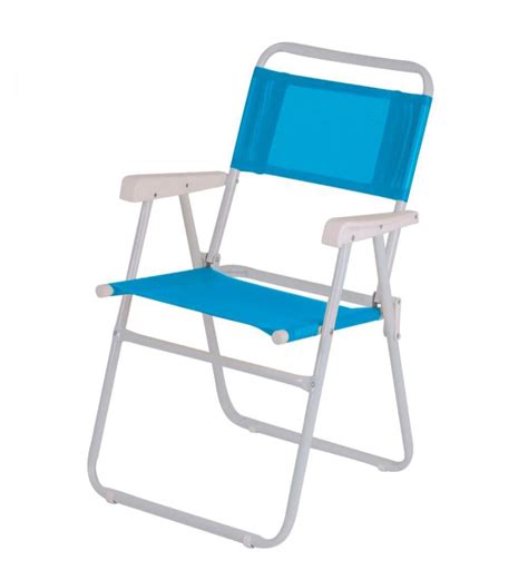 Silla Master Acero Mor Plegable Azul