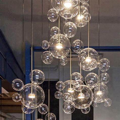 Yiilighting Bolle Soap Bubble Glass Led Pendant Light Dimmable Pendant