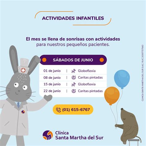 Actividades Pedi Tricas Cl Nica Santa Martha Del Sur