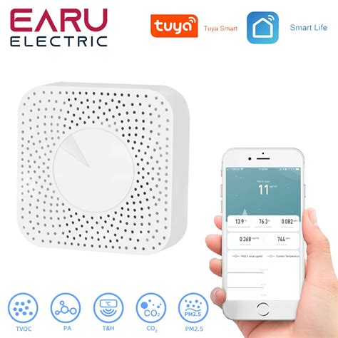 Tuya Wifi Smart Air Housekeeper PM2 5 Formaldehyde VOC CO2 Temperature