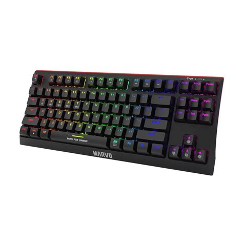 Marvo Keyboard QWERTY English (UK) Wireless Backlit Keyboard KG953W ...