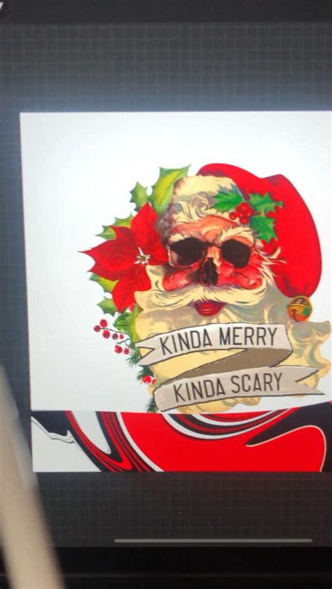 Kinda Merry Kinda Scary Png Christmas Sublimation Design Scary Merry Christmas