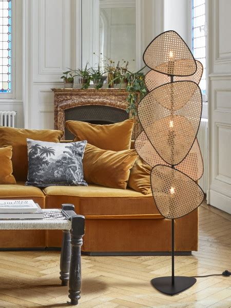 Lampadaire Market Set En Cannage Naturel Screen Mbs Design Couleur