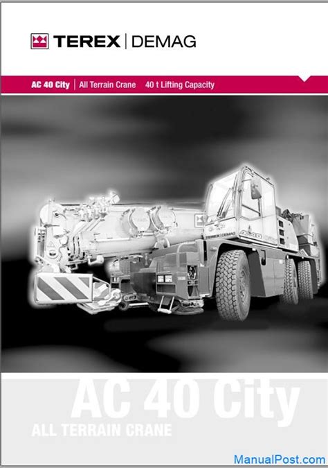 Terex Ac City All Terrain Crane Technical Training Manual