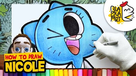 How To Draw Nicole Watterson From The Amazing World Of Gumball Blabla