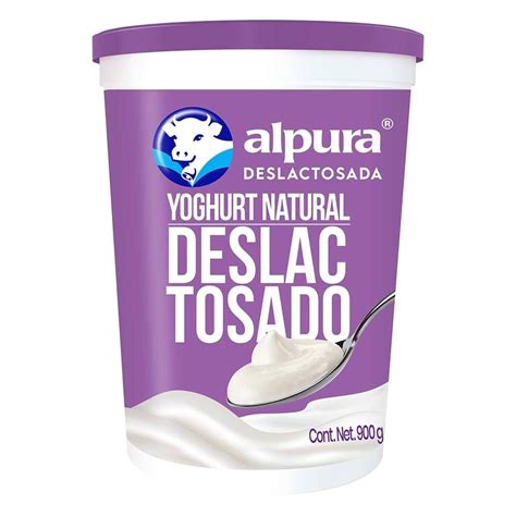 Yoghurt Alpura Batido Natural Deslactosado 900 G Walmart