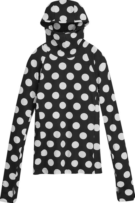 Marc Jacobs Black & White Polka Dot Hooded Shirt | INC STYLE