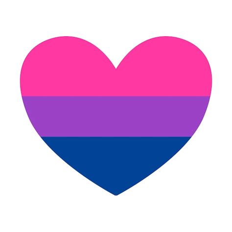 Premium Vector Vector Flat Bisexual Pride Flag Heart