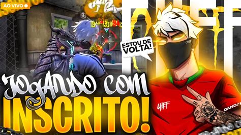 Free Fire Ao Vivo Jogando Inscritos V Da Farm Tropa Do