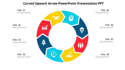 Curved Upward Arrow Powerpoint Presentation Ppt Pptuniverse