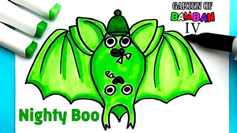 How To Draw Nighty Boo From Garten Of Banban Funmade By Buggy Huggy