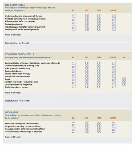 Skills Assessment - 8+ Download Free Documents in PDF, Word, Excel