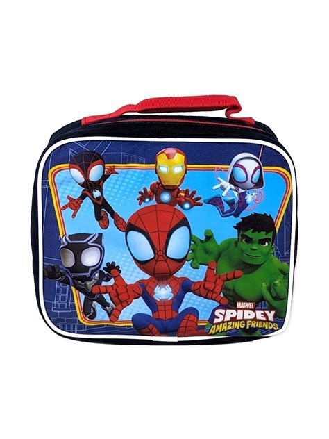 Marvel Avengers Insulated Lunch Box With Spider Man Hulk Iron Man