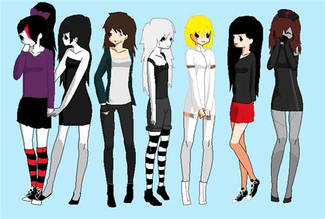 Creepypasta Girls By Deadtsarevna On Deviantart