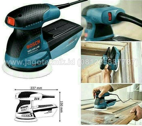 Bosch Powertool Mesin Orbital Sander Amplas Kayu Kotak Bulat