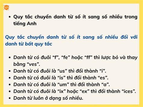 Quy Tắc Chuyển Danh Từ Số Ít Sang Số Nhiều Hướng Dẫn Chi Tiết