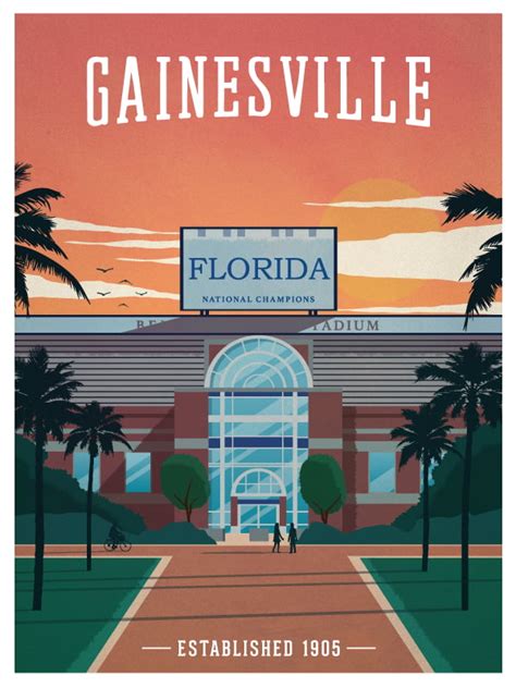 Ideastorm Studio Store Vintage Gainesville Poster