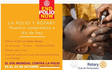 Webinar por el Día Mundial contra la Polio Rotary Pontevedra