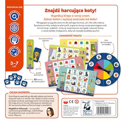 Kapitan Nauka Gra Edukacyjna Koty Smart Bingo Kapitan Nauka