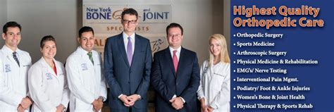 New York Bone Joint Specialists Reviews Orthopedists In New