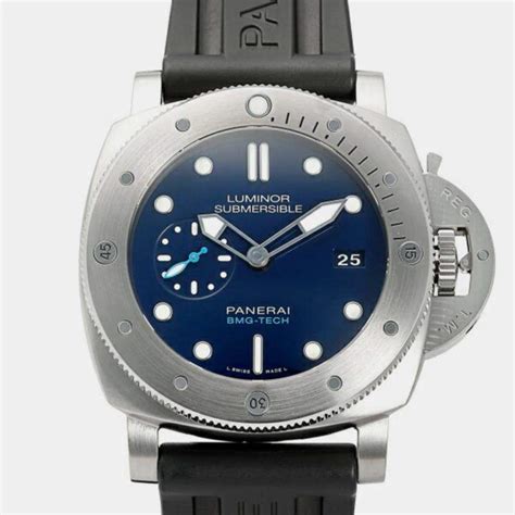 Panerai Blue Titanium Luminor Submersible PAM00692 Automatic Men S