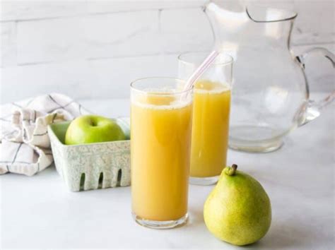 Pear Juice Recipe With Apple And Ginger Juicer Or Blender Clean