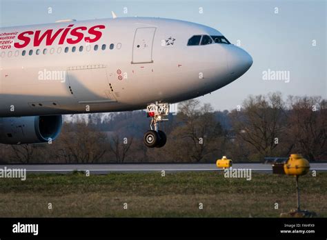 Landing Airbus A330 300 Passenger Aircraft Of Swiss International Air