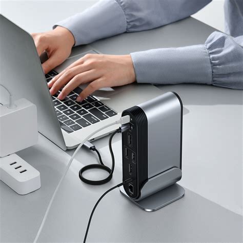 Baseus Working Station Four Screen Multifunctional Type C Hub Adapter