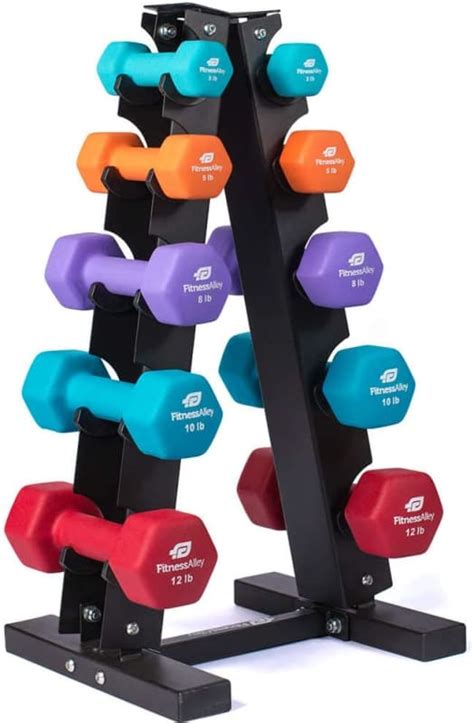 Neoprene Dumbbell Pairs Set Dumbbells Combo Coated For Non Slip Grip