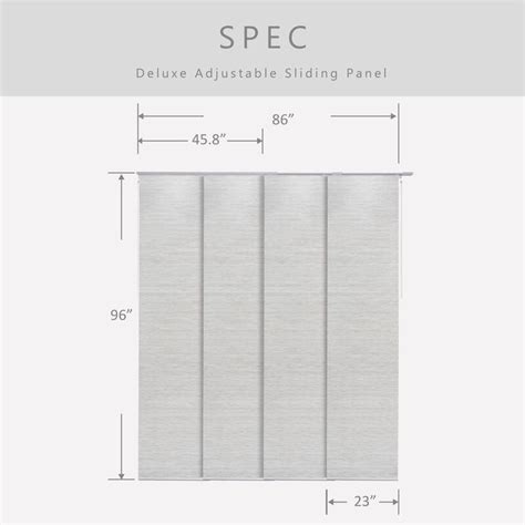 Orren Ellis Deluxe Adjustable Sliding Room Darkening White Gray