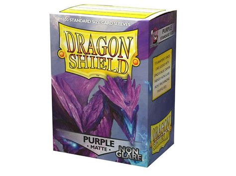 Dragon Shield Card Sleeves Non Glare Matte Purple 100 Da Card World