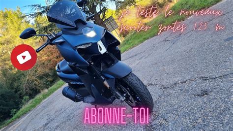 Test Du Scooter 125 M De Chez Zontes YouTube