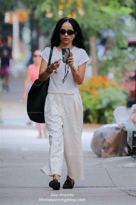 Zoe Kravitz Is Seen Braless In NY 10 Photos TheFappening