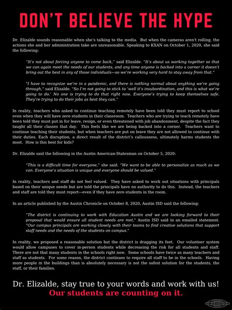 Don’t Believe the Hype – Education Austin