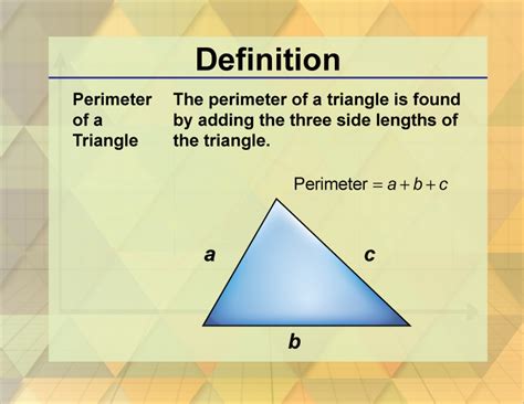 Perimeter Of A Triangle Formula