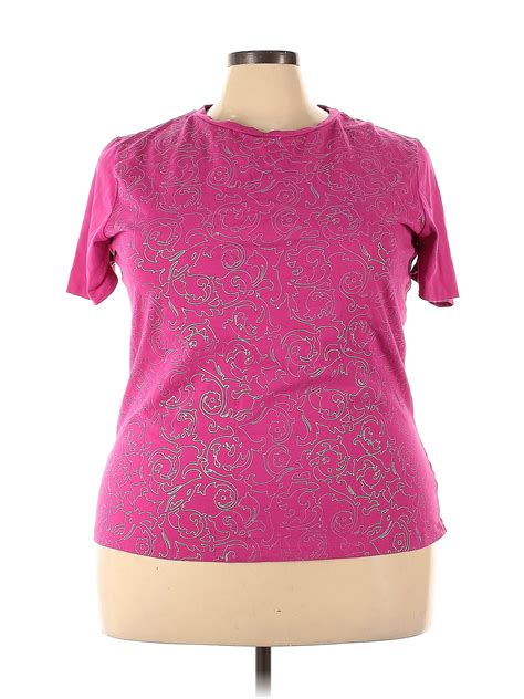 Liz Claiborne Pink Short Sleeve T Shirt Size 3x Plus 31 Off Thredup