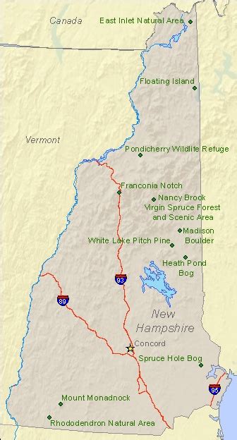 New Hampshire State Parks Map - Hiking In Map