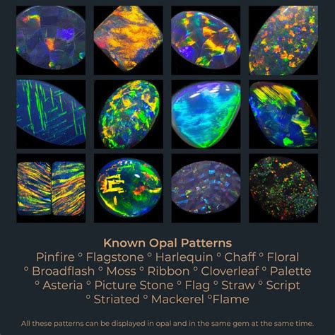 Opal Patterns Guide Black Opal Direct Opal Pattern Crystals And