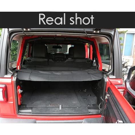 Sac filet de coffre Rideau de sécurité rétractable noir pour Jeep