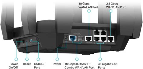 Tp Link Archer Axe300 Axe16000 Quad Band Wi Fi 6e Router Black