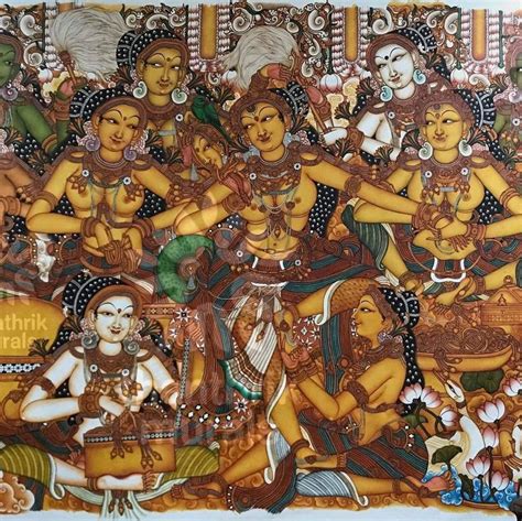 Pin By Viji Chidam On Mural Painting Kerala Mural Painting Mural