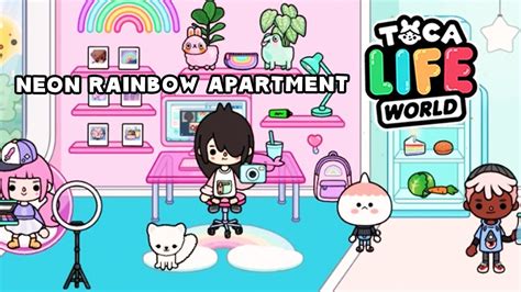 Toca Life World New Neon Rainbow Apartment Is Here Youtube