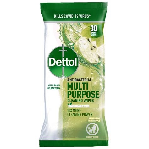 Dettol Wipes Biodegradable Apple 30s Branded Household The Brand For Your Home